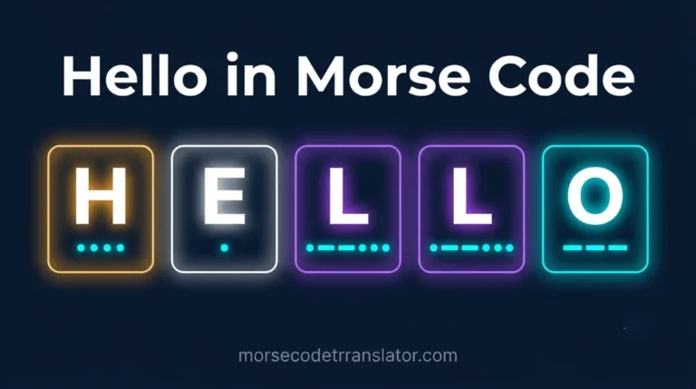 Hello Morse code feature image