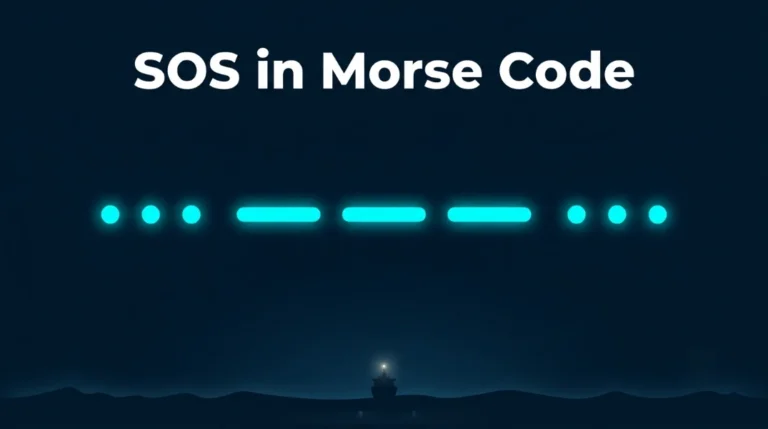 SOS in morse code feature image