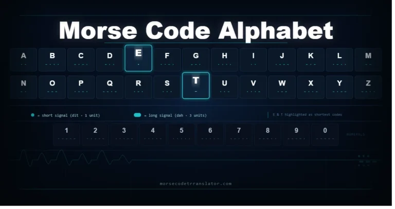 Morse Code Alphabet Chart