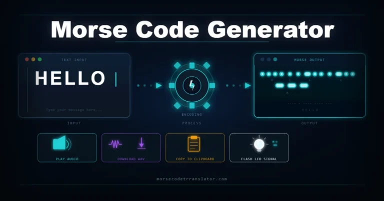morse code generator online image