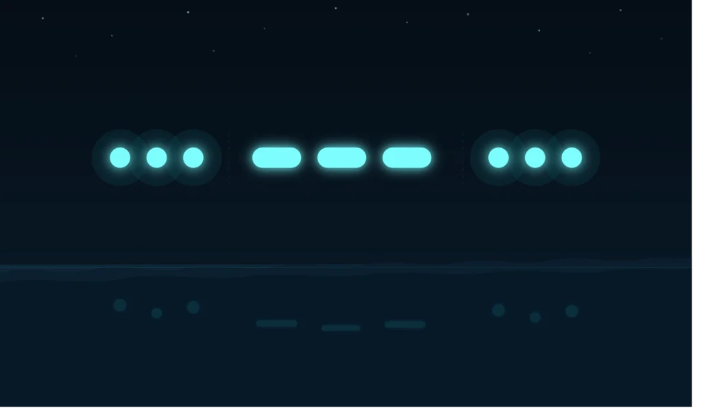 SOS morse Glow Art image