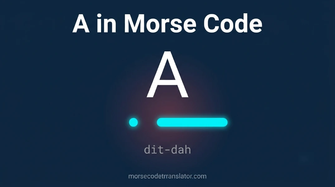 A in Morse Code Feature image